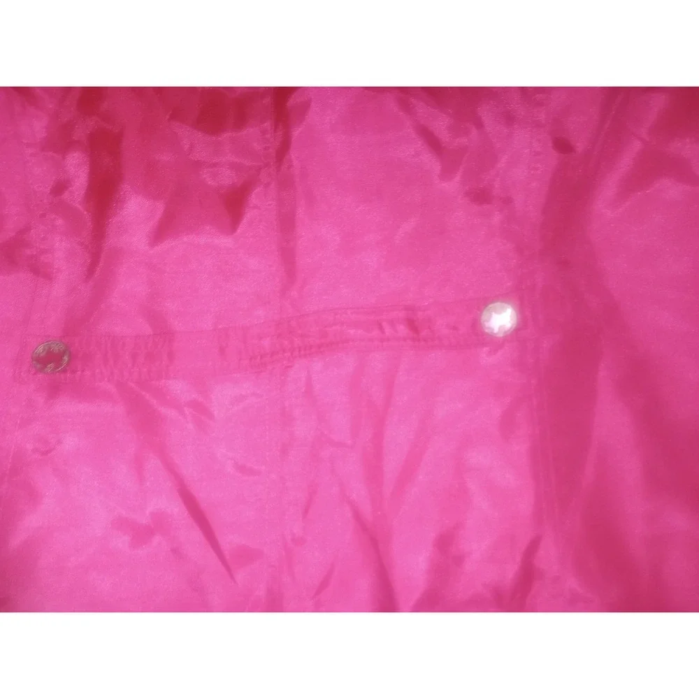Susan Graver Hot Pink Metallic Small Blazer Clasp Close Polyester - Picture 7 of 7
